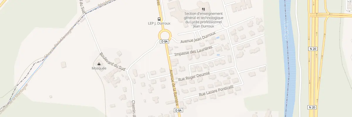 Plan du 2B Av de la Barrière à Ferrières-sur-Ariège