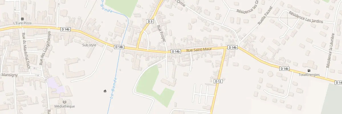 Plan du 38 Rue Saint Maur à Étrépagny