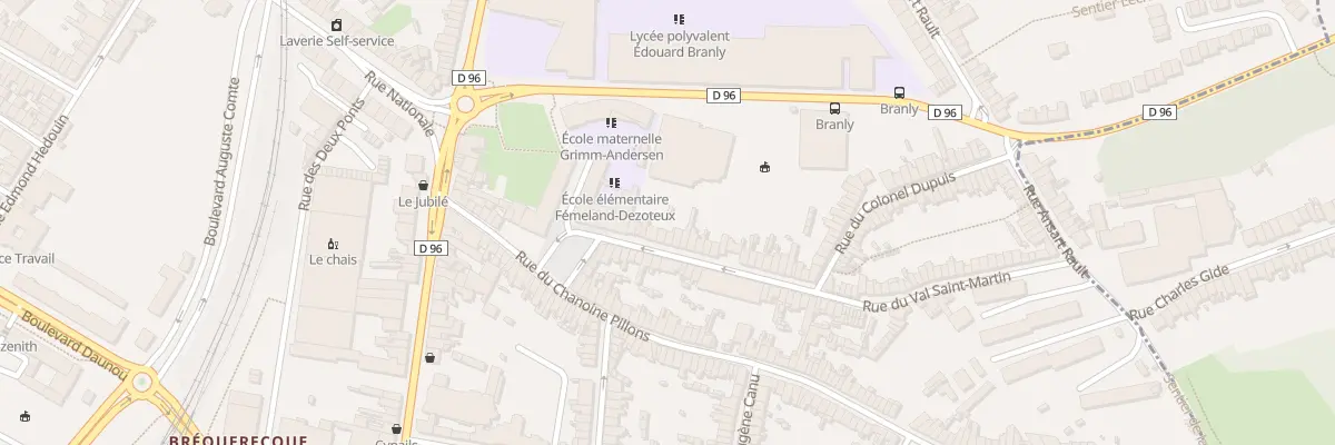 Plan du 9 Rue du Val St Martin à Boulogne-sur-Mer