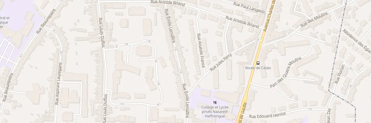 Plan du 30 Rue Emile Lemaitre à Boulogne-sur-Mer