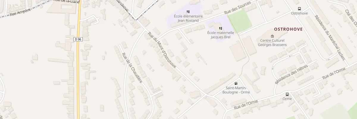 Plan du 33 Rue du Mont d’Ostrohove à Saint-Martin-Boulogne