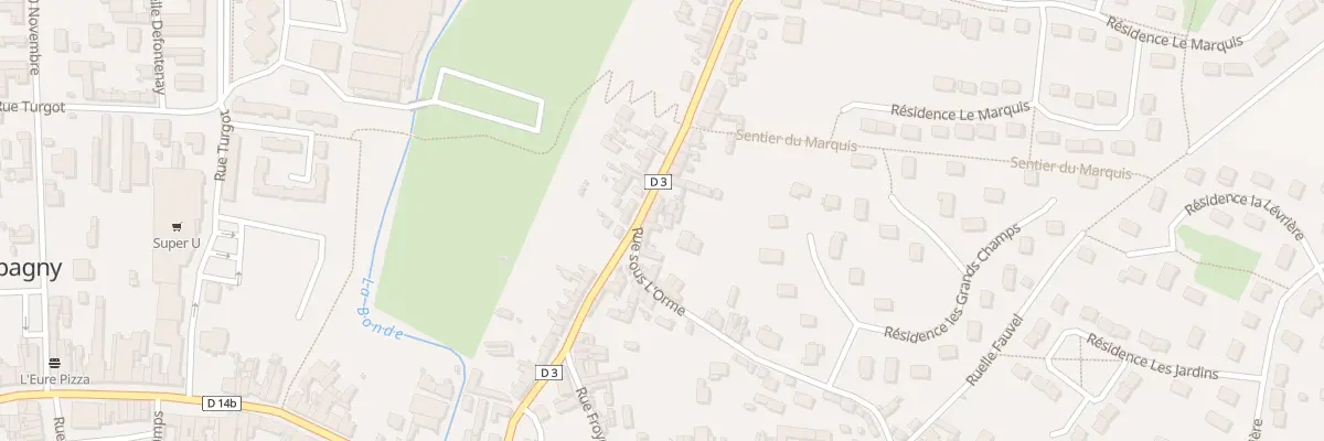 Plan du 32 Rue Aristide Briand à Étrépagny