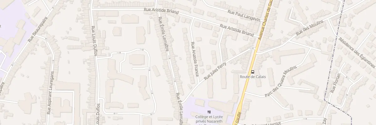 Plan du 27 Rue Anatole France à Boulogne-sur-Mer