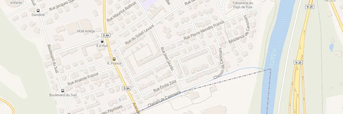 Plan du 1 Rue Georges Brassens à Foix