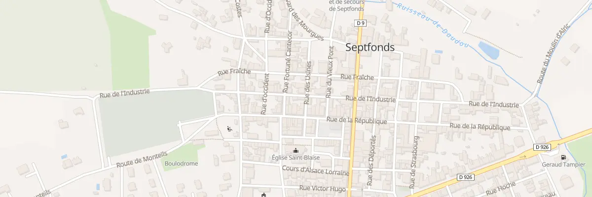 Plan du 41 Rue de l’Industrie à Septfonds