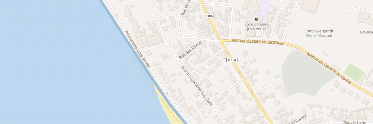 Plan du 88 Rue du Capitaine Guy Dath au Crotoy