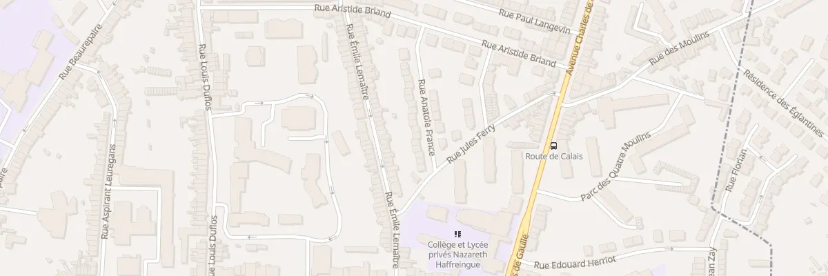 Plan du 19 Rue Anatole France à Boulogne-sur-Mer