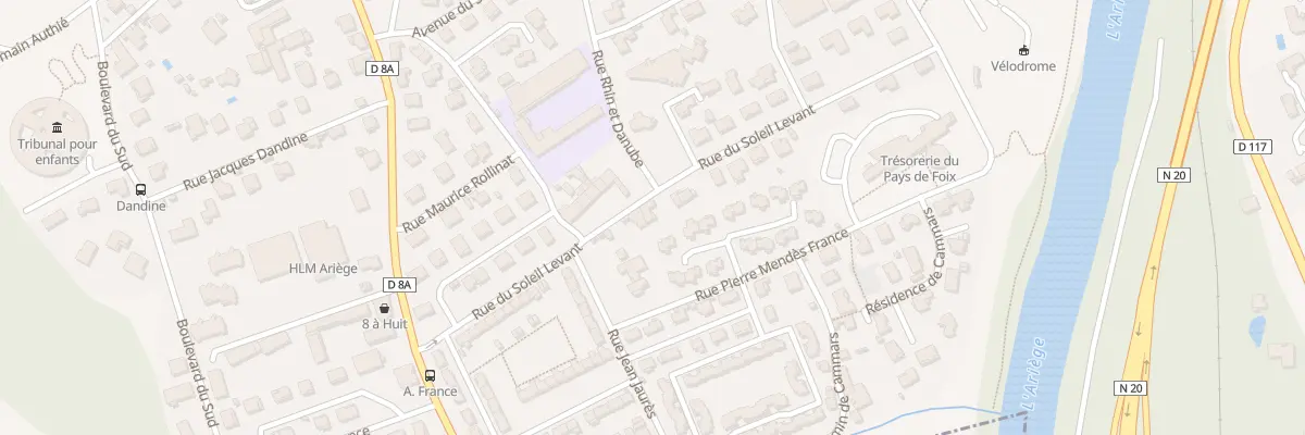 Plan du 23 Rue du Soleil Levant à Foix