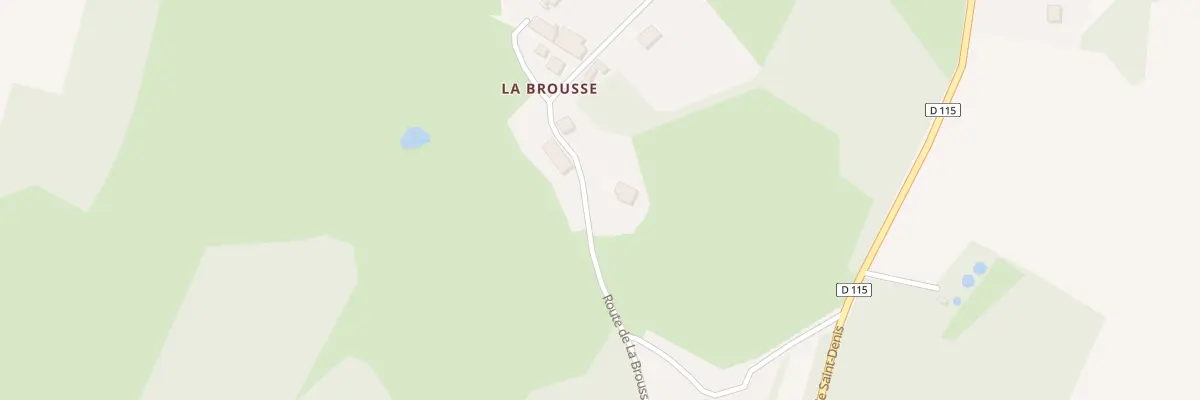 Plan du 5500 Labrousse à Bujaleuf
