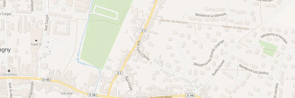 Plan du 32 Rue sous l’Orme à Étrépagny