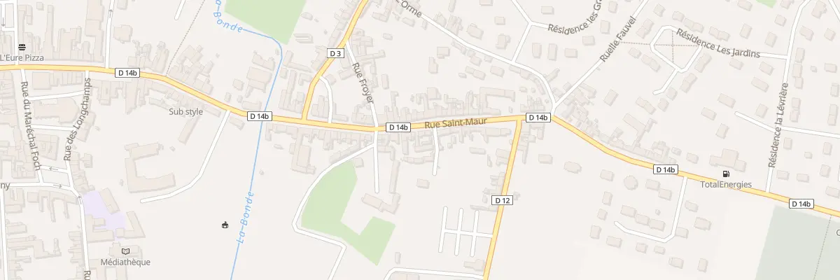 Plan du 50 Rue Saint Maur à Étrépagny