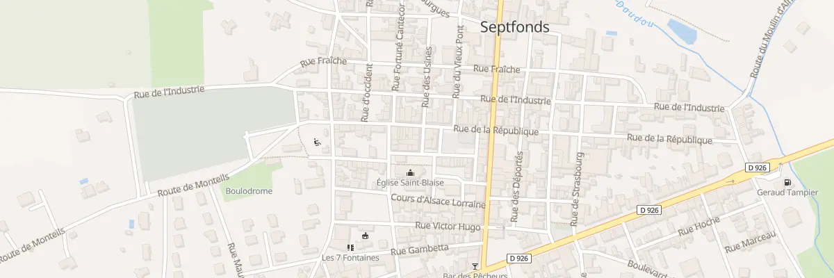 Plan du 3 Rue des Usines à Septfonds