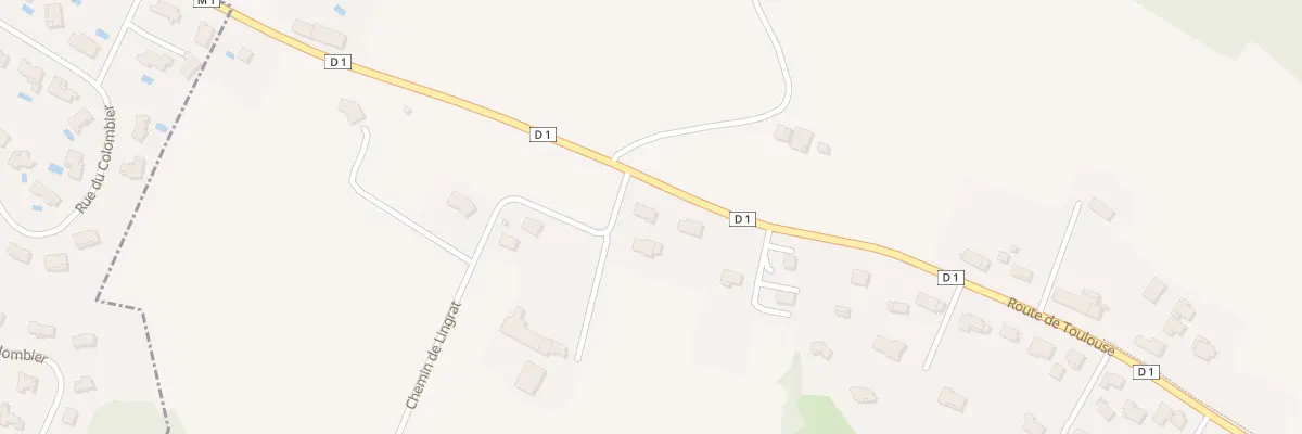Plan du 1 Che de Lingrat à Saint-Pierre-de-Lages
