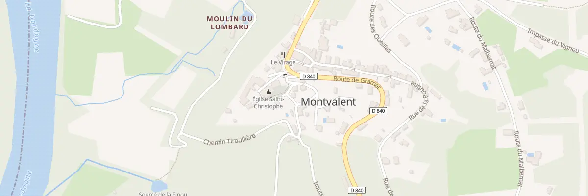 Plan du 20 Che du Coustalou à Montvalent