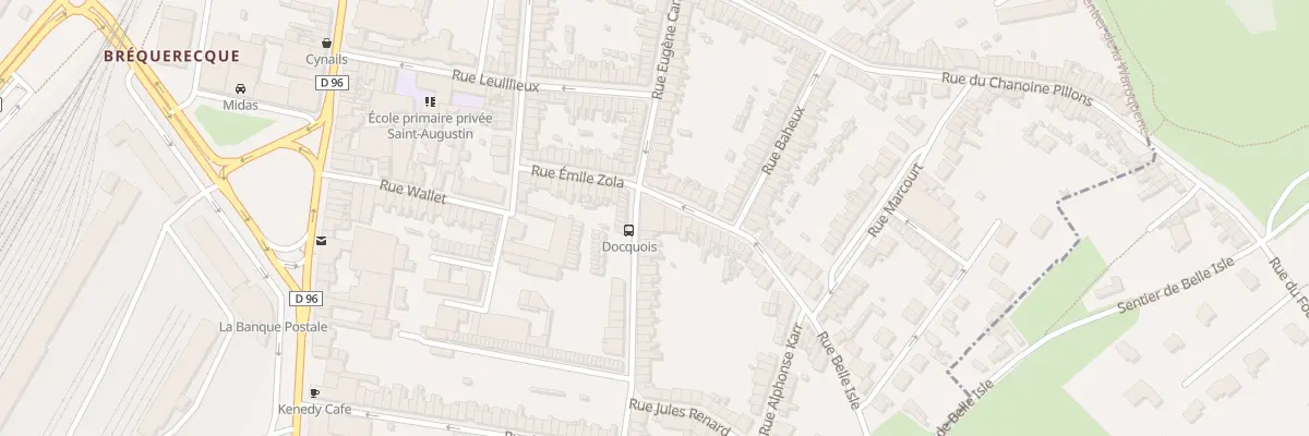 Plan du 70 Rue Georges Docquois à Boulogne-sur-Mer