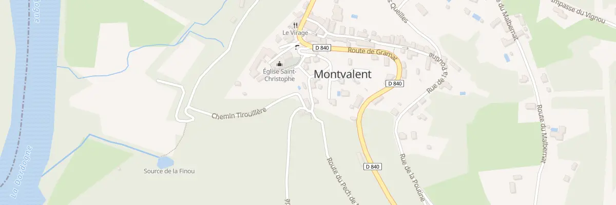 Plan du 8 Rue La Fontaine du Barry Bas à Montvalent