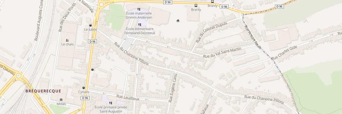 Plan du 28 Rue du Val Saint-Martin à Boulogne-sur-Mer