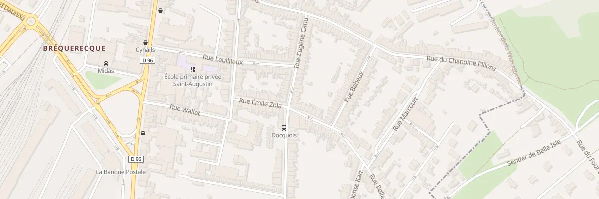 Plan du 39 Rue Eugene Canu à Boulogne-sur-Mer