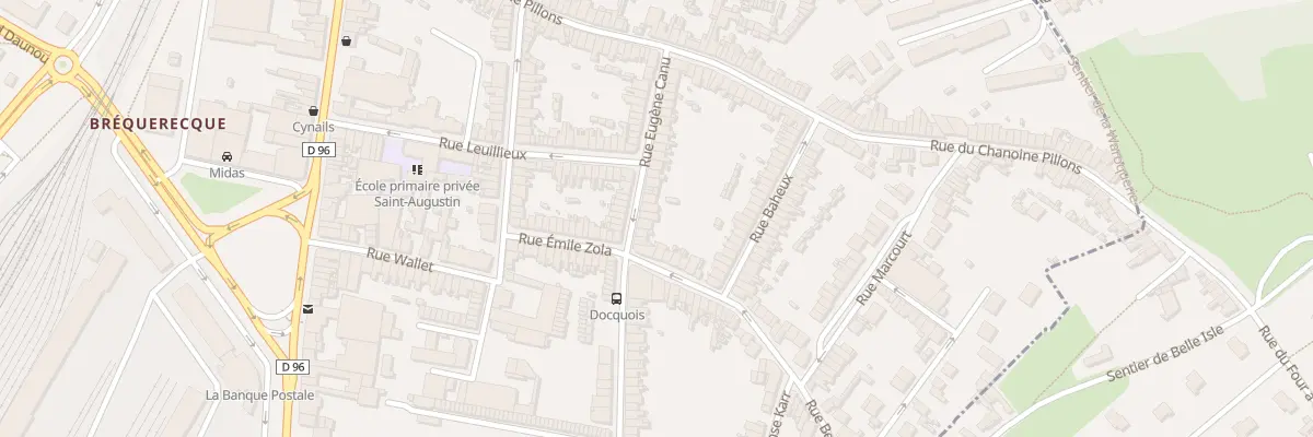 Plan du 35 Rue Eugene Canu à Boulogne-sur-Mer