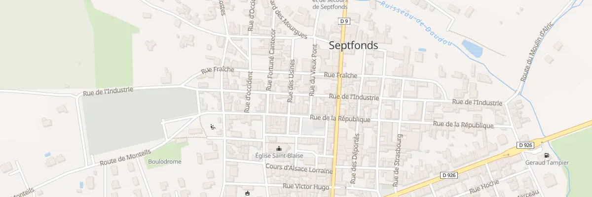 Plan du 37 Rue de l’Industrie à Septfonds