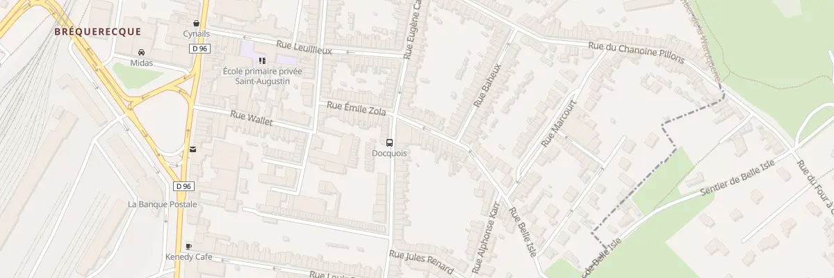 Plan du 4 Rue Belle Isle à Boulogne-sur-Mer