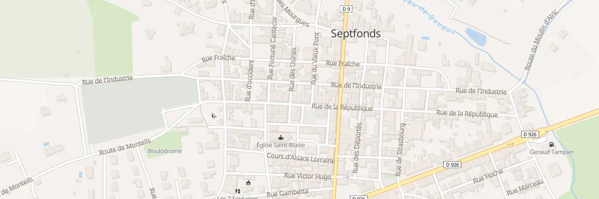 Plan du 37B Rue de l’Industrie à Septfonds