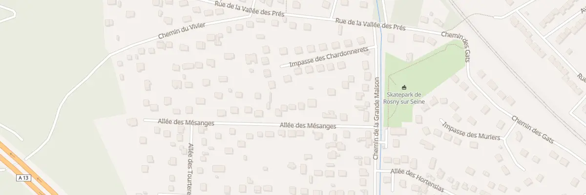 Plan du 12 All des Mésanges à Rosny-sur-Seine