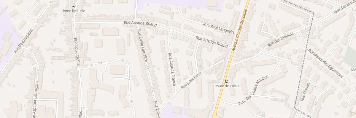 Plan du 18 Rue Anatole France à Boulogne-sur-Mer