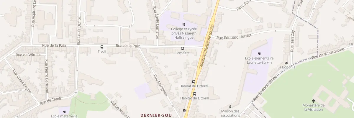 Plan du 140 Rue de la Paix à Boulogne-sur-Mer
