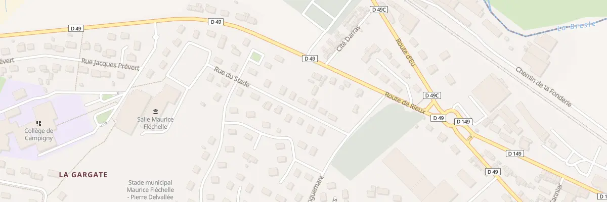 Plan du 5483 Rue du Stade à Blangy-sur-Bresle