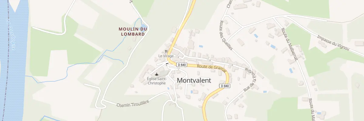 Plan du 6 Rue de la Mairie à Montvalent