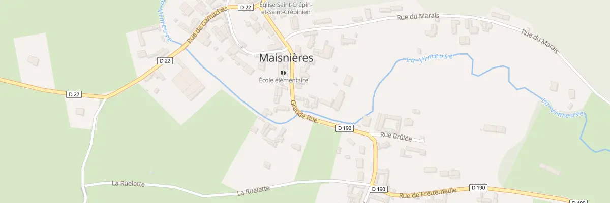Plan du 16 Grande Rue à Maisnières
