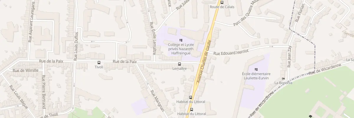Plan du 117 Rue de la Paix à Boulogne-sur-Mer