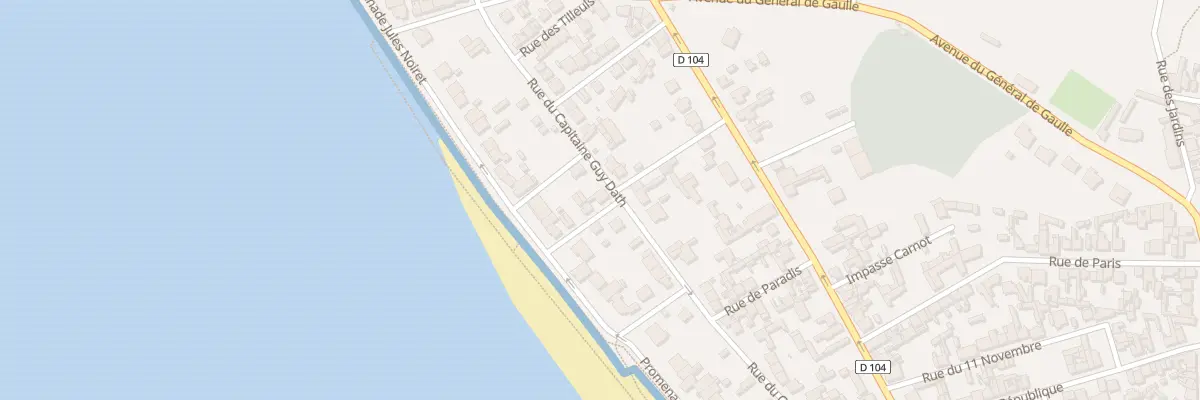 Plan du 47 Rue du Capitaine Guy Dath au Crotoy