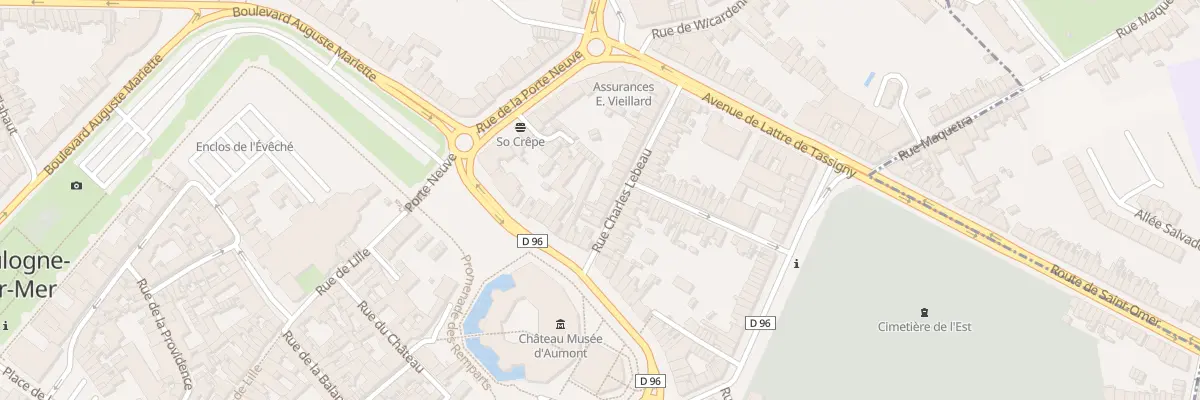 Plan du 7 Rue Charles Lebeau à Boulogne-sur-Mer