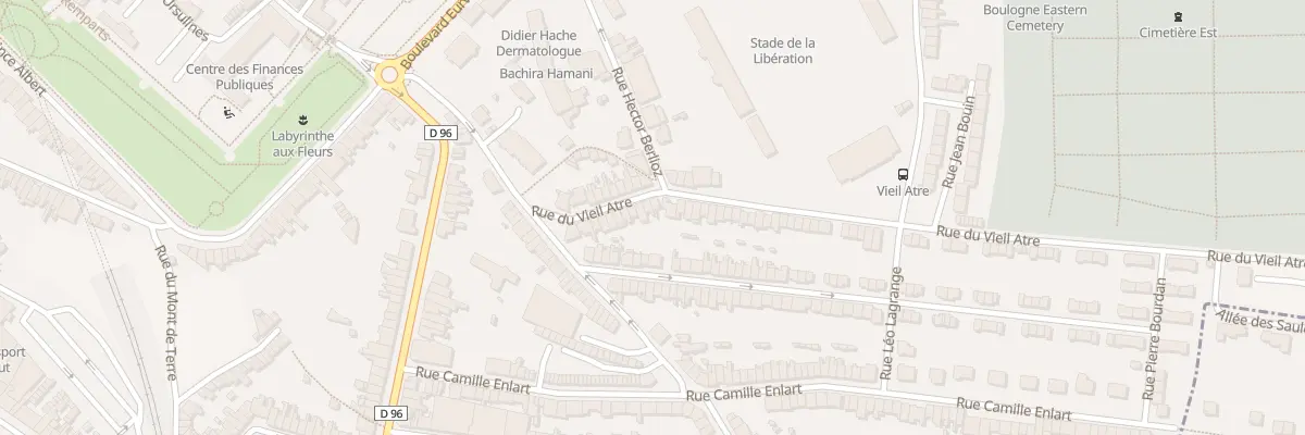Plan du 22 Rue du Vieil Atre à Boulogne-sur-Mer