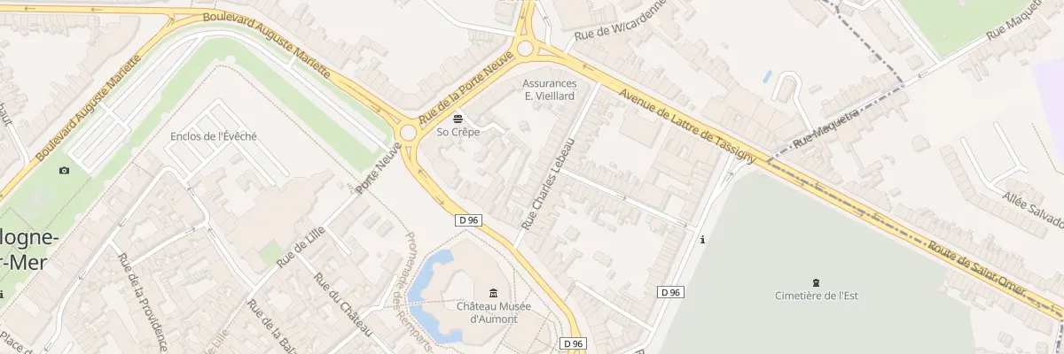 Plan du 9 Rue Charles Lebeau à Boulogne-sur-Mer