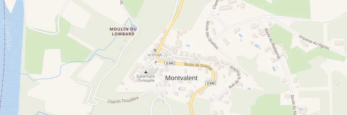 Plan du 2 Rue de la Poutine à Montvalent