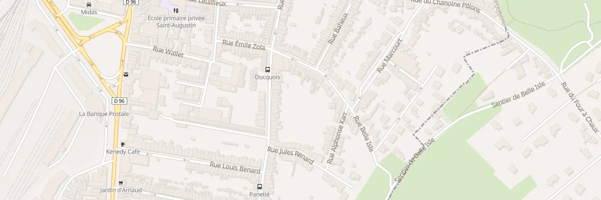 Plan du 14 Rue Belle Isle à Boulogne-sur-Mer