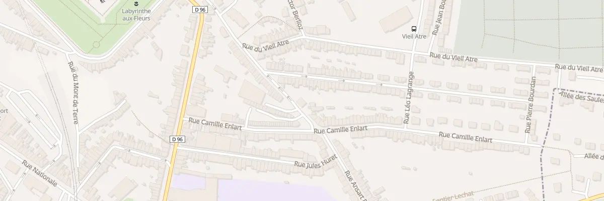 Plan du 12 Rue Boucher de Perthes à Boulogne-sur-Mer