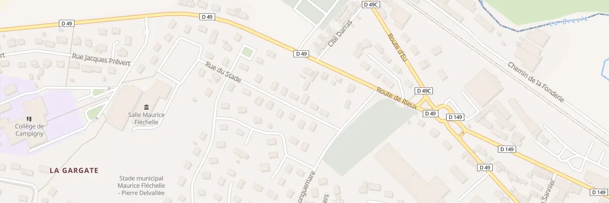 Plan du 6 Rue du Stade à Blangy-sur-Bresle