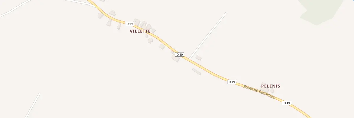 Plan du 2098 Rte de Rabastens à Montgaillard