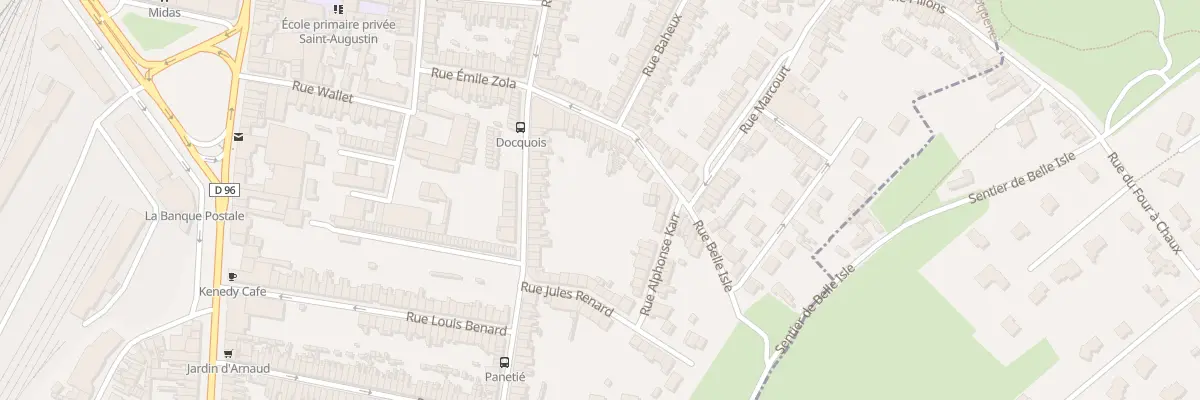 Plan du 18 Rue Belle Isle à Boulogne-sur-Mer