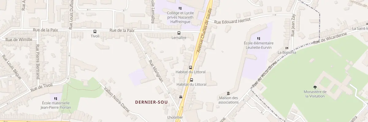 Plan du 45 Av Charles de Gaulle à Boulogne-sur-Mer