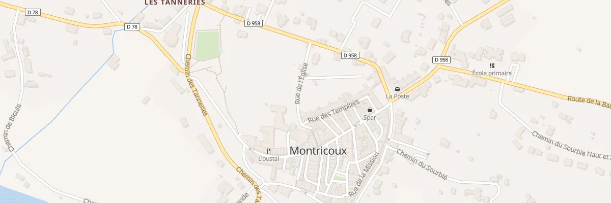 Plan du 5443 Rue des Templiers à Montricoux