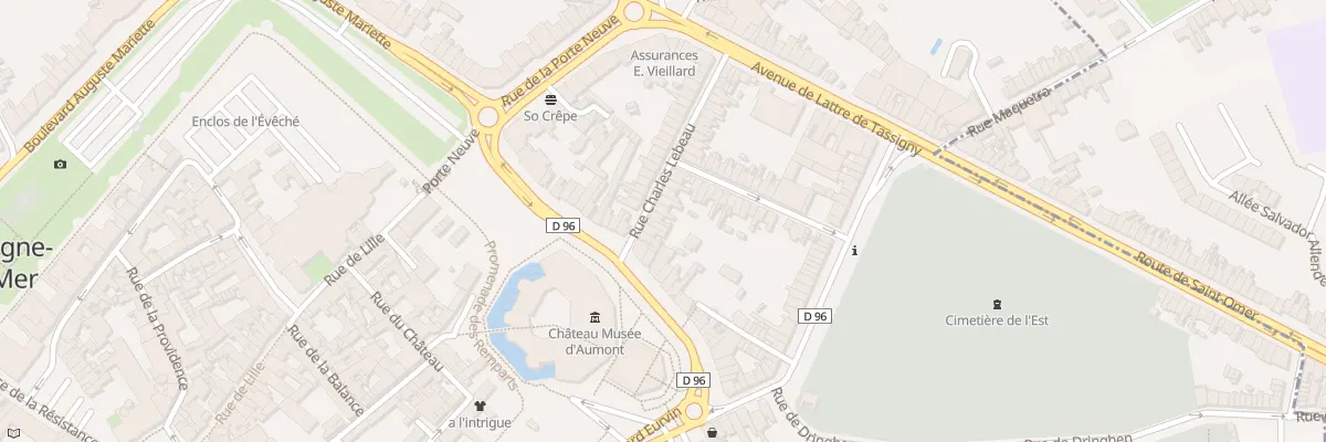 Plan du 10 Rue Charles Lebeau à Boulogne-sur-Mer