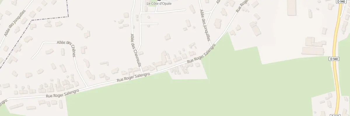 Plan du 510 Rue Roger Salengro à Cucq
