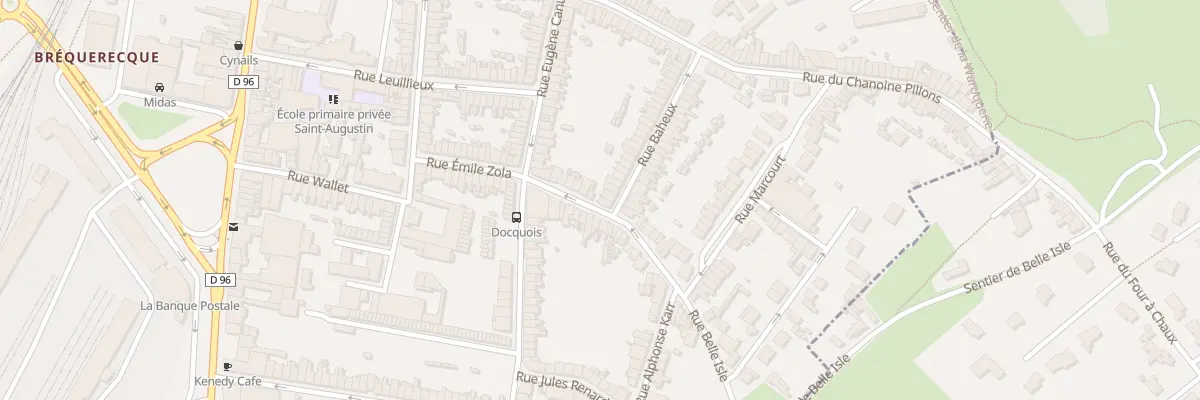Plan du 15 Rue Belle Isle à Boulogne-sur-Mer