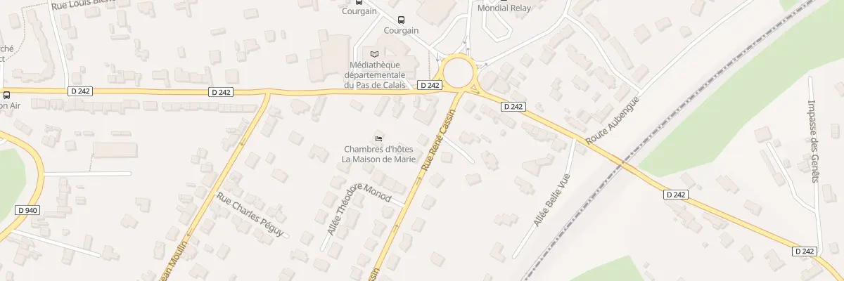Plan du 101 Rue René Cassin à Wimereux