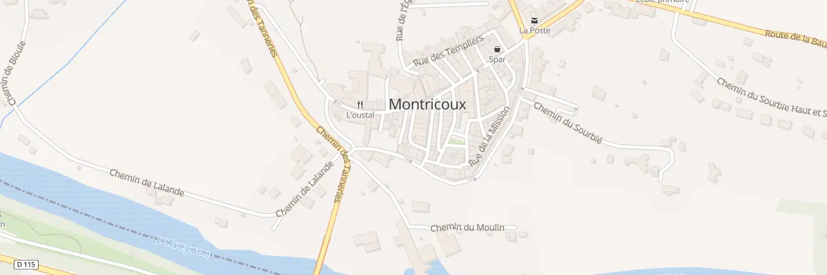 Plan du 3 Rue de la Mairie à Montricoux
